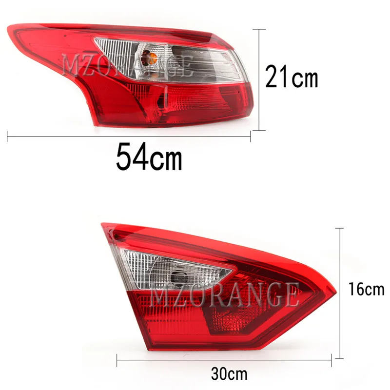 MZORANGE задние светильник внешний внутренний задний фонарь для Ford Focus 2013-2014