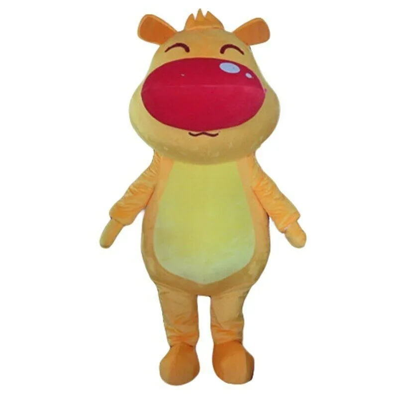 

Yellow Dog Mascot Costume Suits Cosplay Party Game Dress Apparel Cartoon Character Birthday Clothes Carnival Halloween Adults