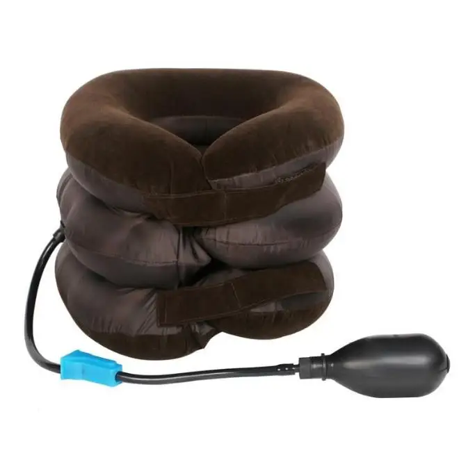 Надувной шейный позвонковый бюстгальтер трёхслойный Мягкий тканевый мягкий