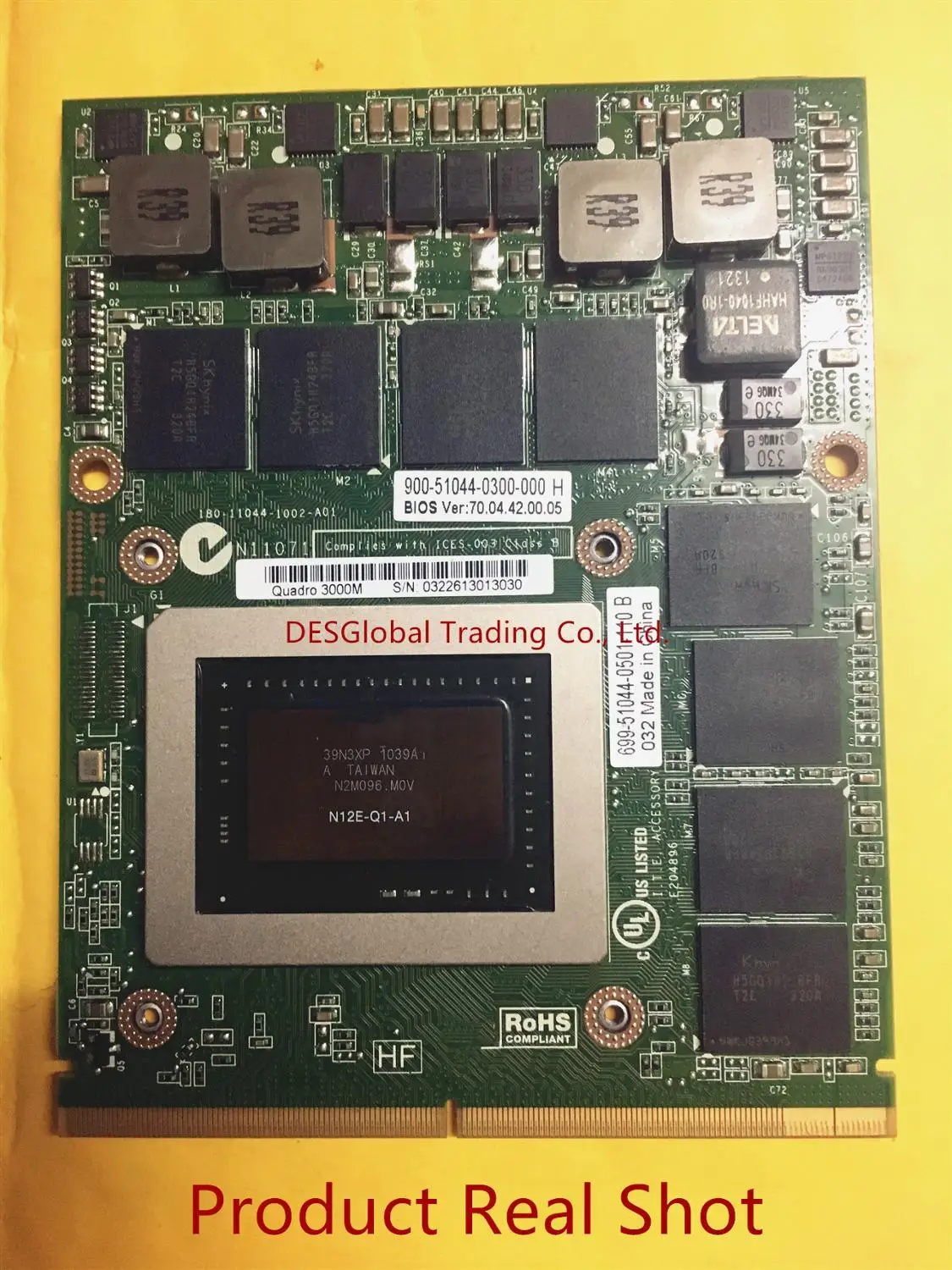 Видеокарта Quadro 3000M Q3000M VGA GPU оригинальная графическая карта для Dell Precision M6600 M6700 M6800
