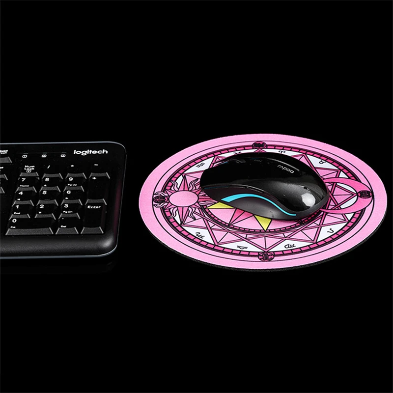 

Anime Cardcaptor Sakura Mouse Mat Cosplay Props Girl Cartoon Cute Pink Magic Circle Mouse Pad Placemat Fancy Gift