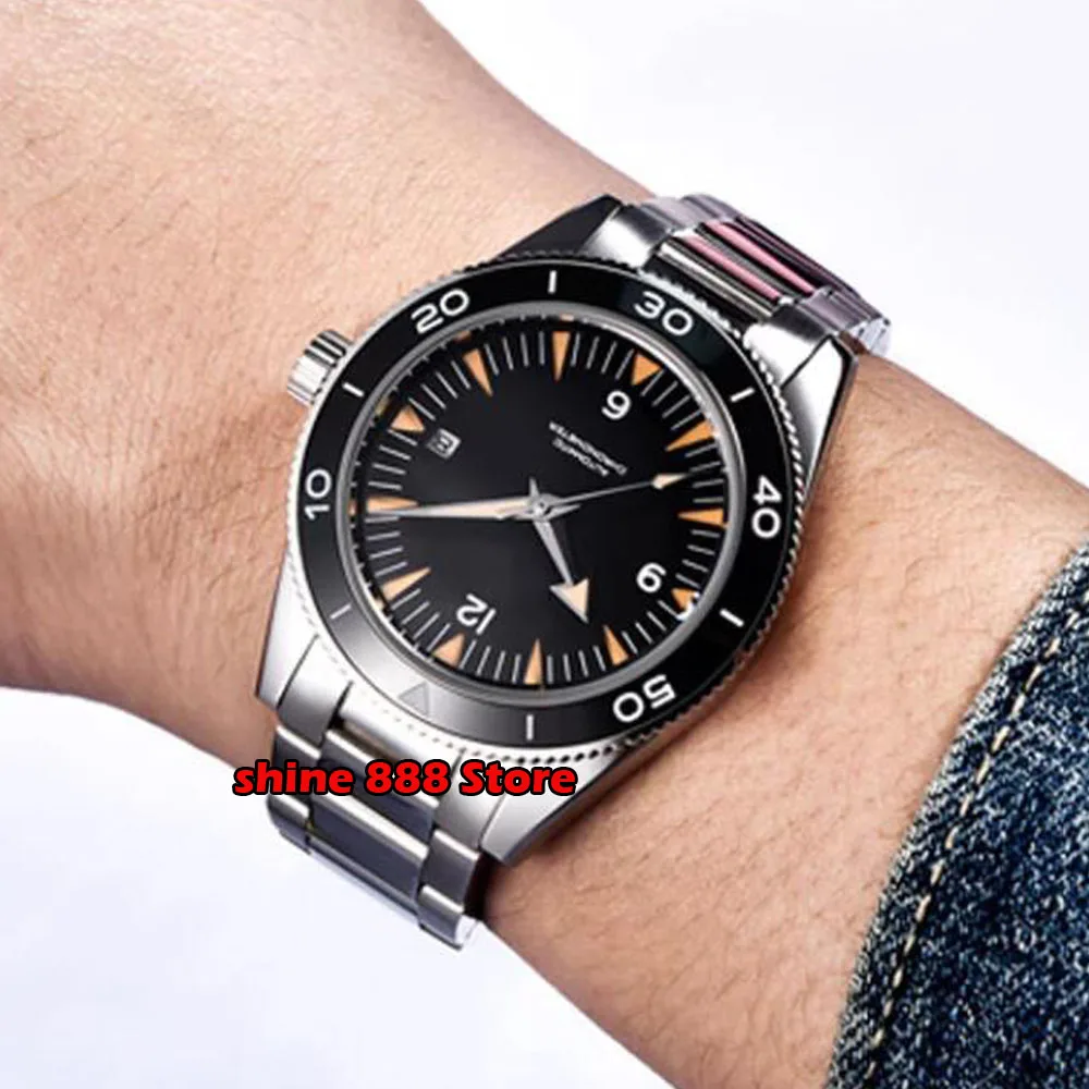 

Corgeut 41mm Mechanical Watch Luxury Calendar Clock Sapphire Glass Luminous Miyota Automatic Movement Wristwatch Men