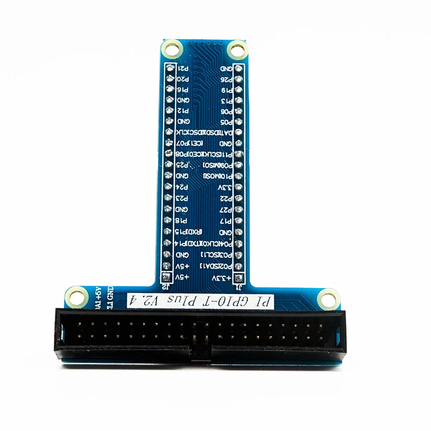 GPIO T Type Expansion Module Board Adapter with 40 Pin GPIO Female to Female Rainbow Cable For Raspberry Pi 4 / 3 Model B+