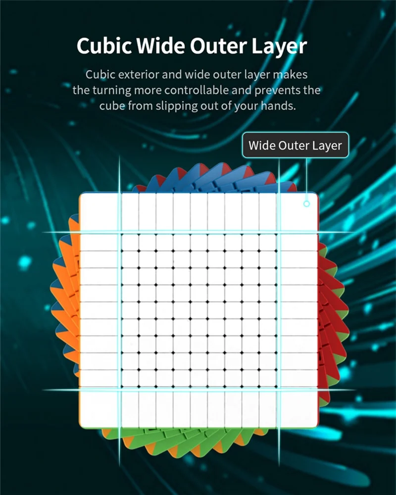 Профессиональный магический куб MoYu 11X11 кубик рубик пазлы для взрослых