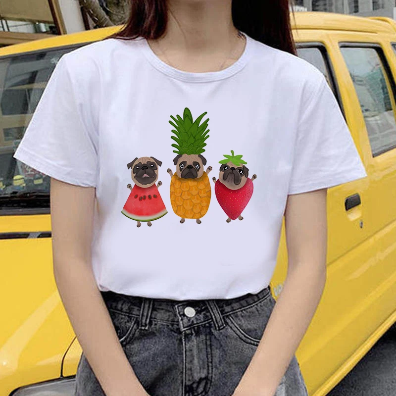 

Принтовые тройники топы с веселым принтом в виде ананаса футболки для женщин забавная футболка в винтажном стиле Harajuku 90s в винтажном стиле, ...