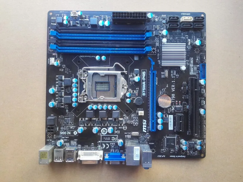 

MSI B75MA-P45 LGA 1155 DDR3 B75 used Desktop motherboard mainboard PC on sales