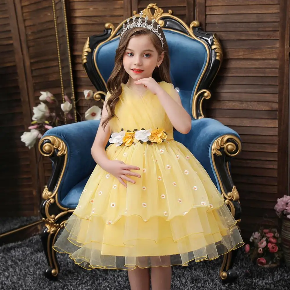 

Kids Princess Dress Girls Winter Girls Clothes Catwalk Wedding Dresses For Girls Evening Party Dress vestidos Children Clothing