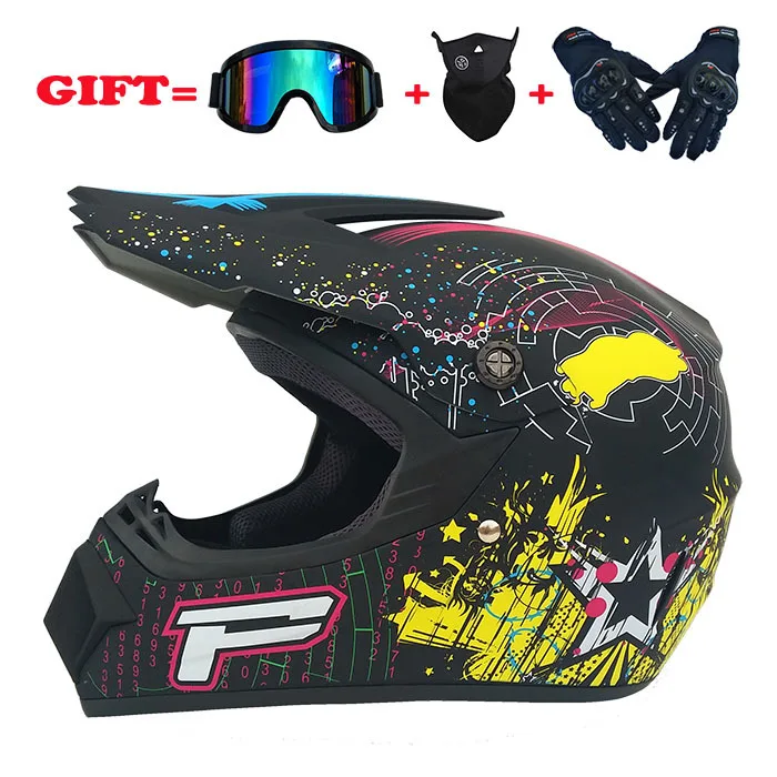 

Cross country motorcycle am mountain bike full helmet riding helmet four season motorcycle cross country helmet three piece set