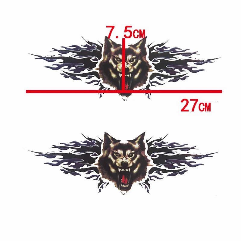 Водонепроницаемая мотоциклетная наклейка WOLF 27 см 1 пара|motorcycle sticker|stickers waterproofstickers