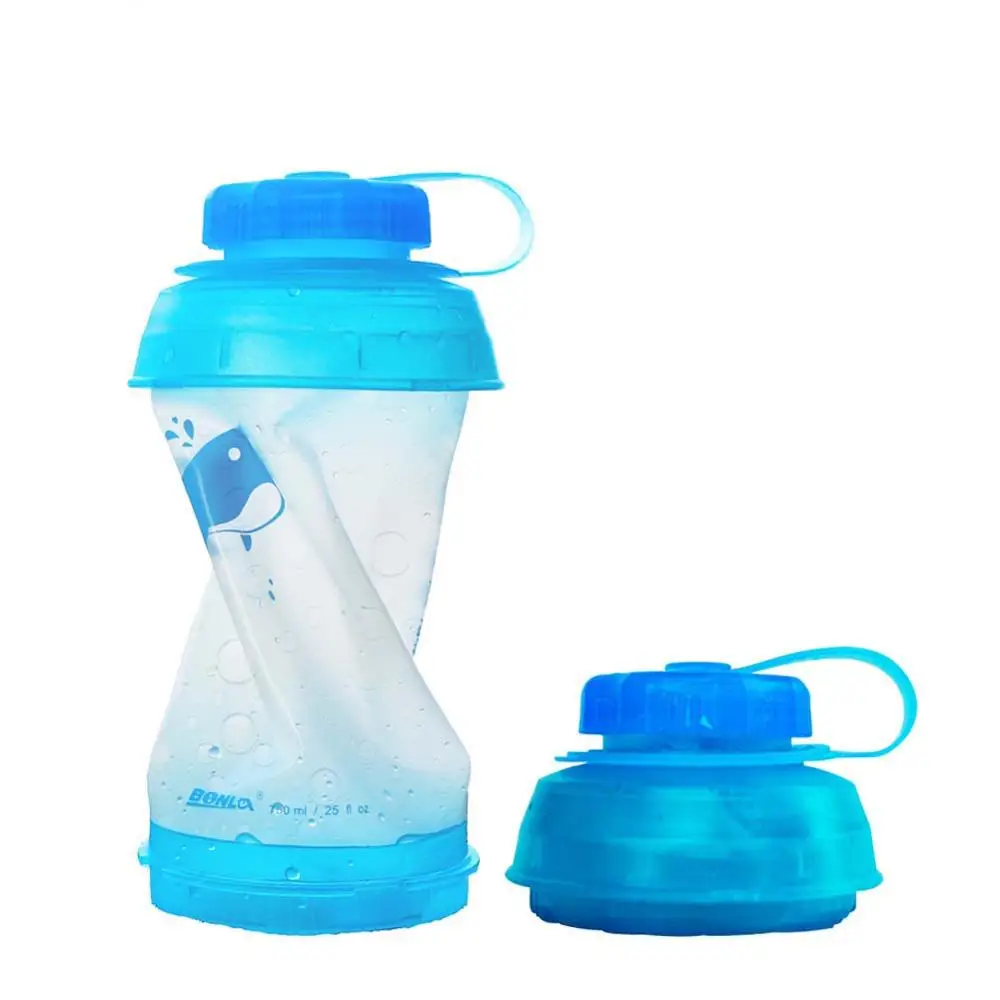 

750ML Portable Collapsible Sport TPU Water Bottle Folding Kettle Lightweight for Camping Backpacking Hiking Climbing Bottles