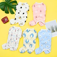 dog pajamas winter dog clothes print warm jumpsuits coat for small dogs puppy dog cat chihuahua pomeranian clothing jumpsuits