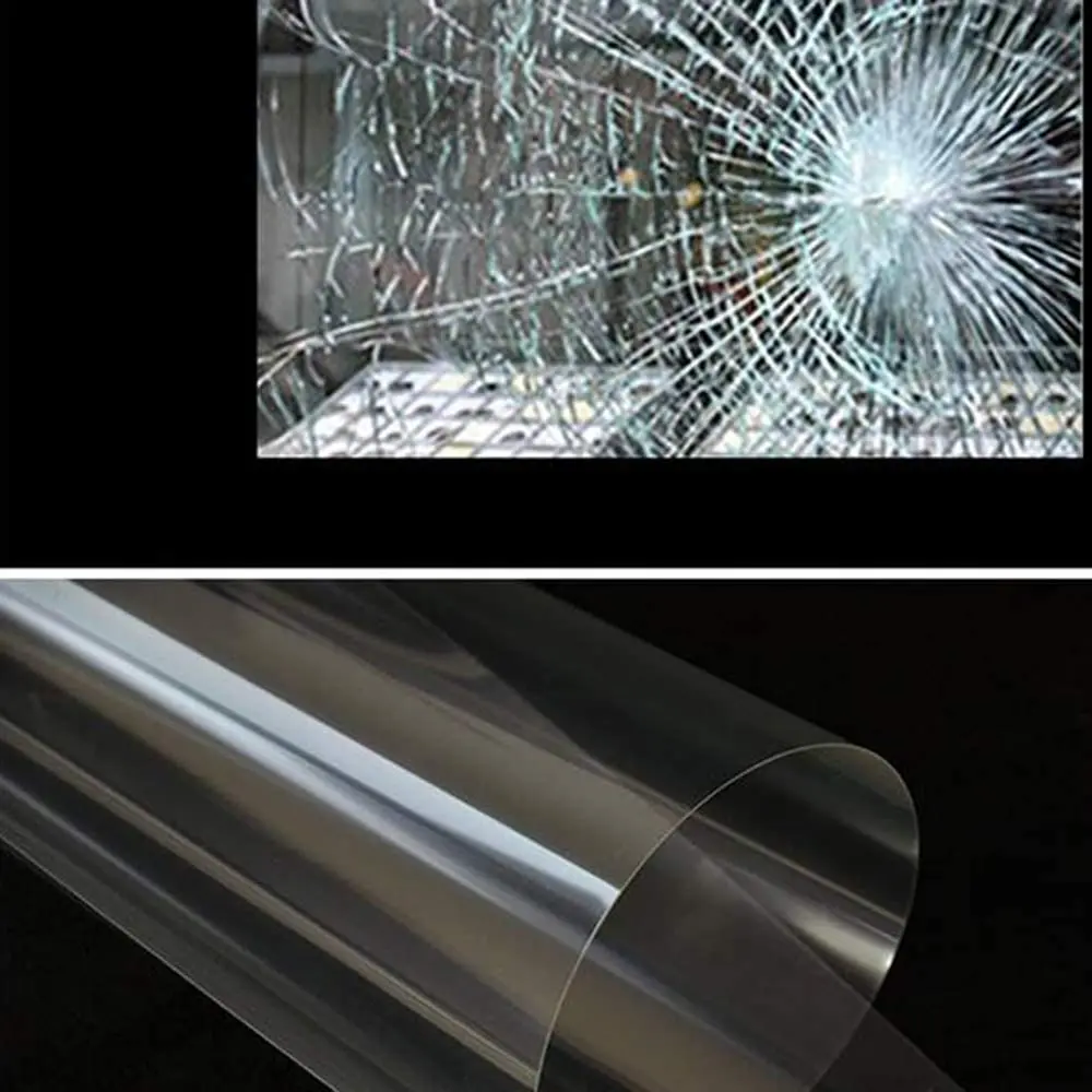 Защитная Противоударная прозрачная оконная пленка виниловая для стекла