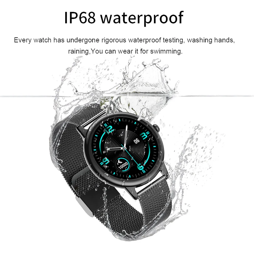 smart watch women e1 0 ip68 waterproof full touch screen bluetooth multi mode sports smartwatch tracker fitness for android ios free global shipping