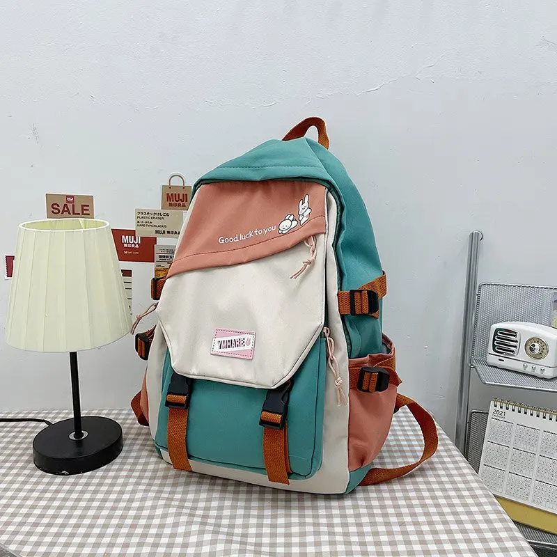 canvas Schoolbags For Teenage Girls Female Children Shoulder Bags New Trend Female Backpack Fashion Women Backpack