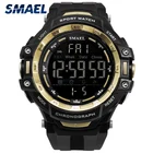 Часы SMAEL мужские наручные цифровые, спортивные водонепроницаемые в стиле милитари, с большим циферблатом, с секундомером, 1350