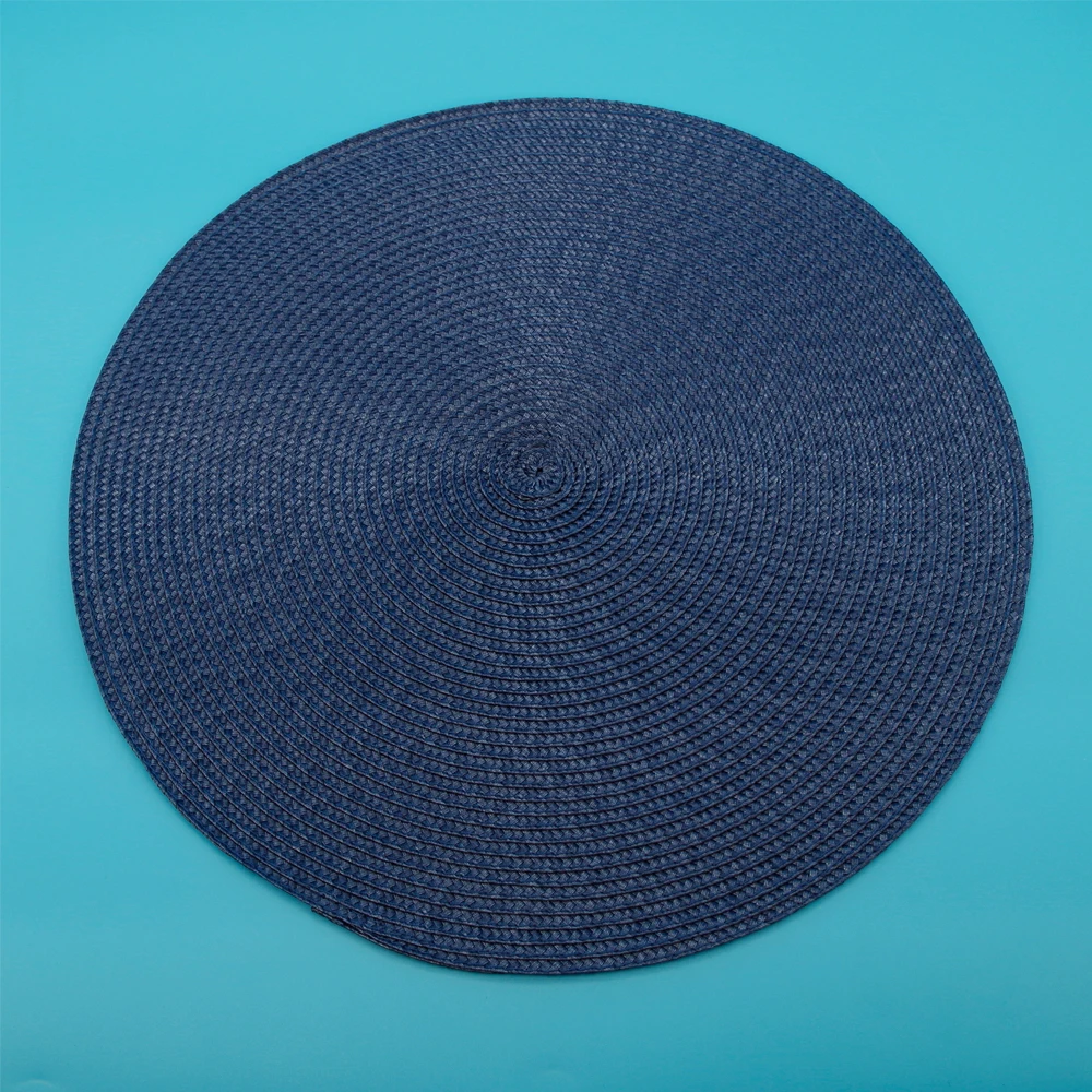 New Color Knitted by Cotton Thread PP Round Placemat Tischset Plakedo Tovagliette Brikker Tabletit Plata for Dining Table