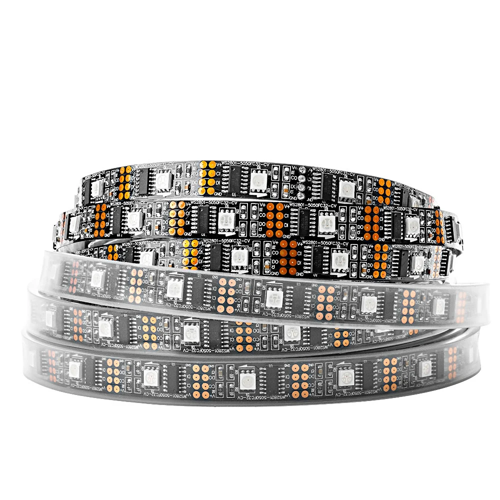Светодиодная ленсветильник WS2801 2801 RGB 1 м 2 3 4 5 32 светодиосветодиодный s Chip Led