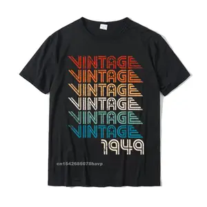 71st Birthday Gift Retro Vintage Graphic 71 Years Old T-Shirt Cotton Men's Tshirts Fashionable Tops T Shirt New Arrival Party