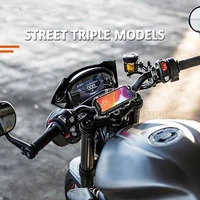 new motorcycle accessories black mobile phone holder gps stand bracket for street triple models 2011 2016 2015 2014