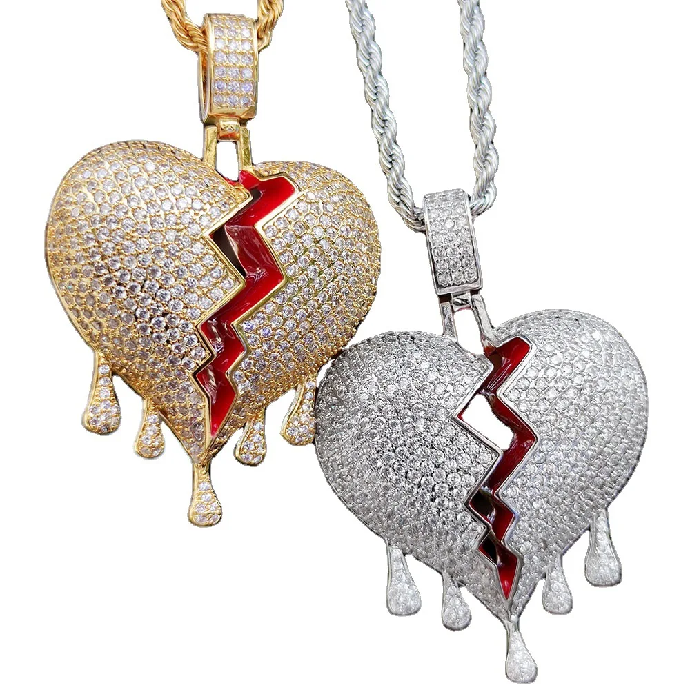 Полный кубический циркон висячие серьги с кисточками подвеска в виде разбитого