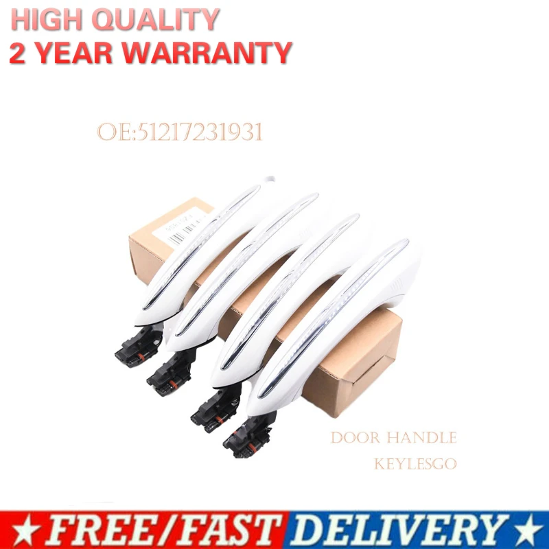 Белая ручка для двери BMW F07 F10 F06 F11 F01 F03 F04 51217231931|Внешние дверные ручки| |