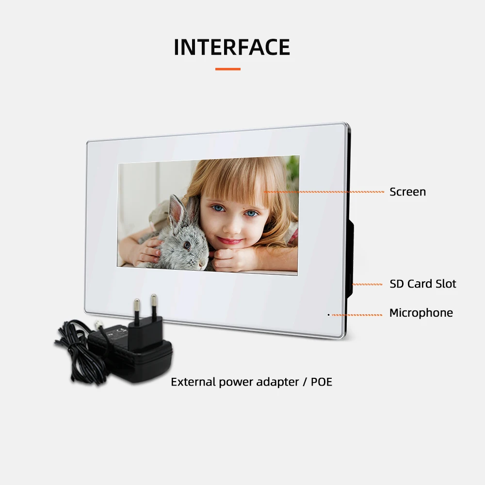 IP-домофон с Wi-Fi видеодомофон видеозвонок сенсорным экраном 7 дюймов для 4