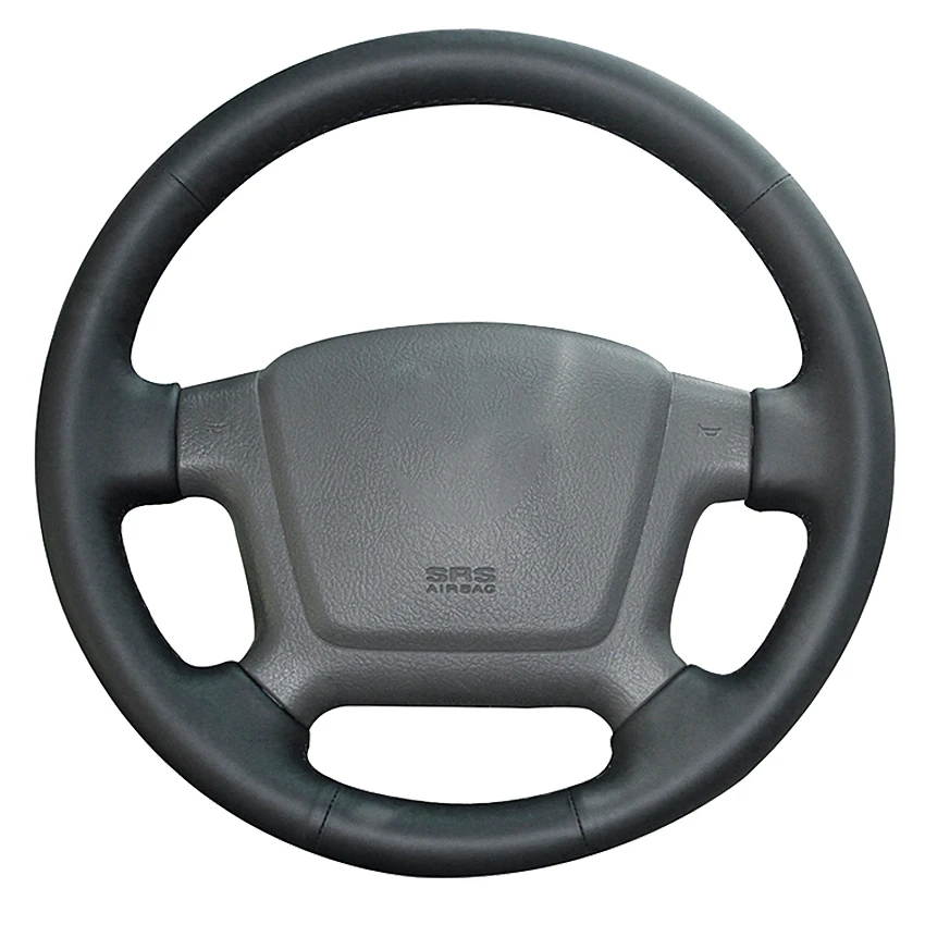 

Black Genuine Leather Hand-stitched Car Steering Wheel Cover For Kia Cerato 2005-2012 Spectra Spectra5 2004-2009
