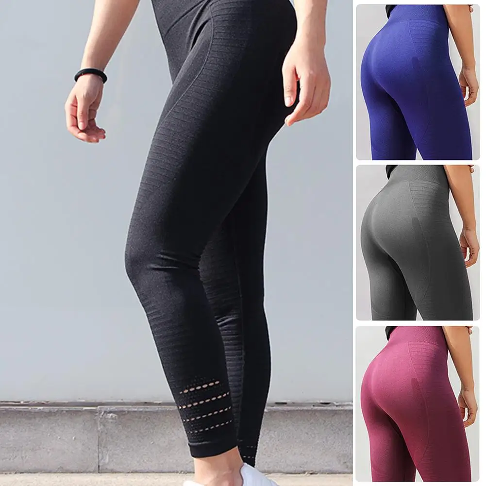 

Женские Высокая талия бедра колготки спортивные девятые брюки grande taille