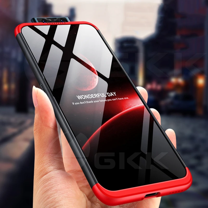 Чехол 3 в 1 GKK для Vivo V17 Pro чехол с полной защитой жесткий телефона из ПК матовый