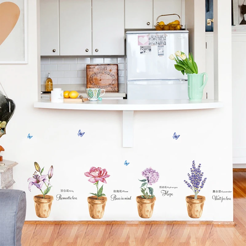 Садовые сиреневые розы Лилия Цветок лаванды цветочный 3d цветок растения бабочка