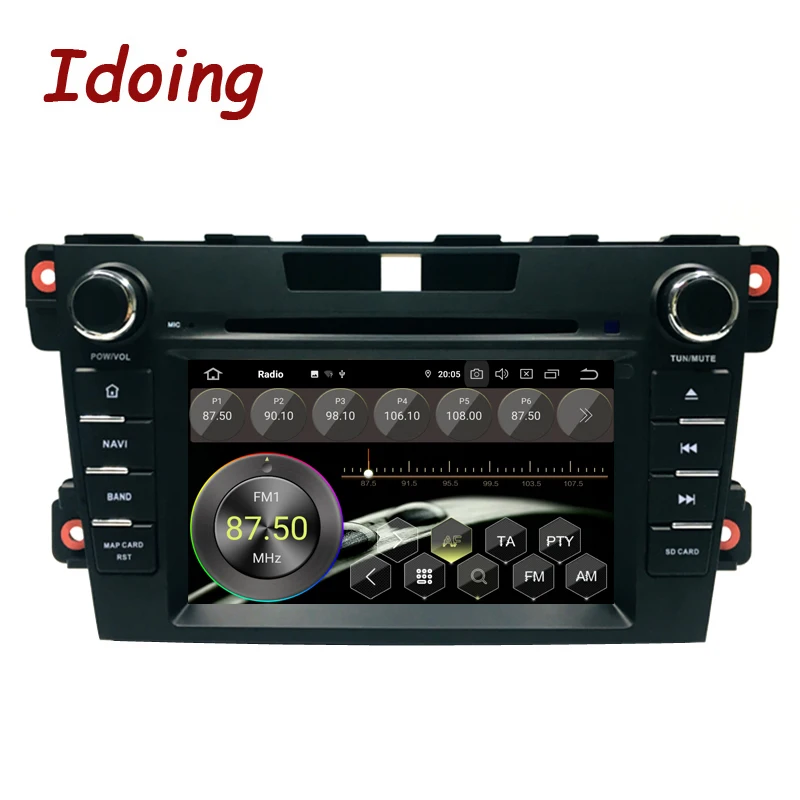 Idoing " 2Din Android 9,0 для Mazda CX-7 2008- Автомобильная Мультимедийная система dvd-плеер gps Навигация стерео 4G+ 64G TDA7850 PX5 ips