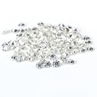 STARSGEM супер белый 3 мм 0.1ct круглый блестящий срез Mossanite тестовый позитив Mossanite бусины для ювелирных изделий