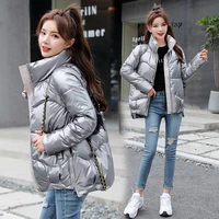 2021 new arrival women cotton coats fashion winter warm parka solid big pocket jacket outwear plus size s xxxl