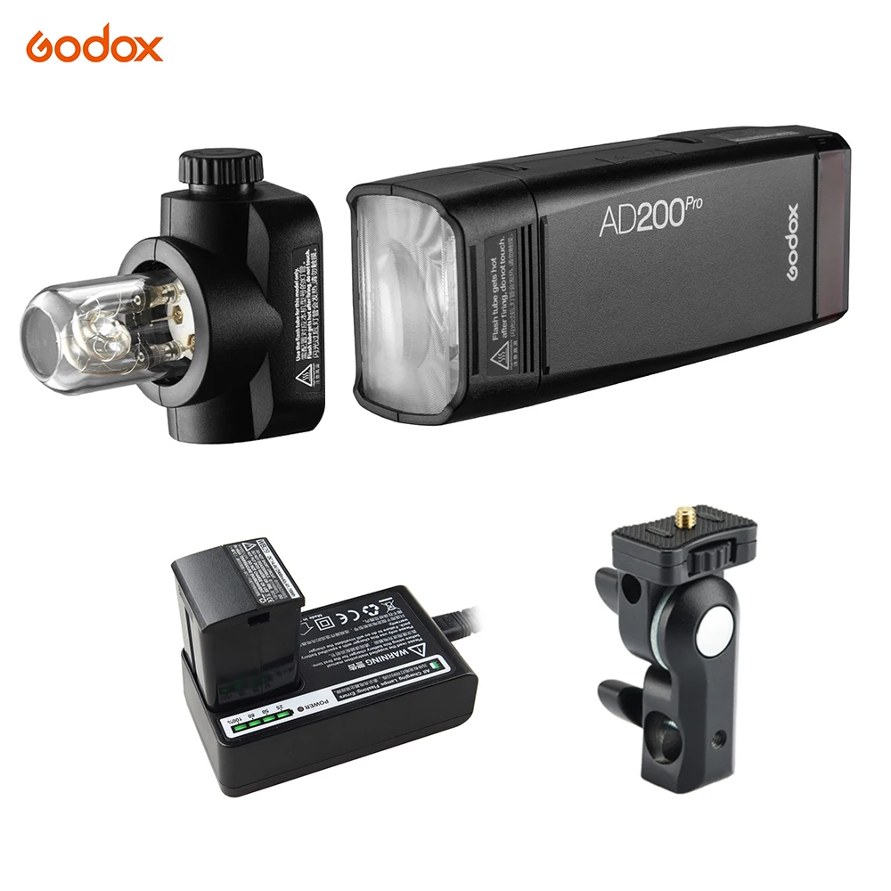 Карманная Беспроводная вспышка Godox AD200Pro TTL GN52 GN60 1/8000s HSS 2 4G система X для Nikon Sony Olympus