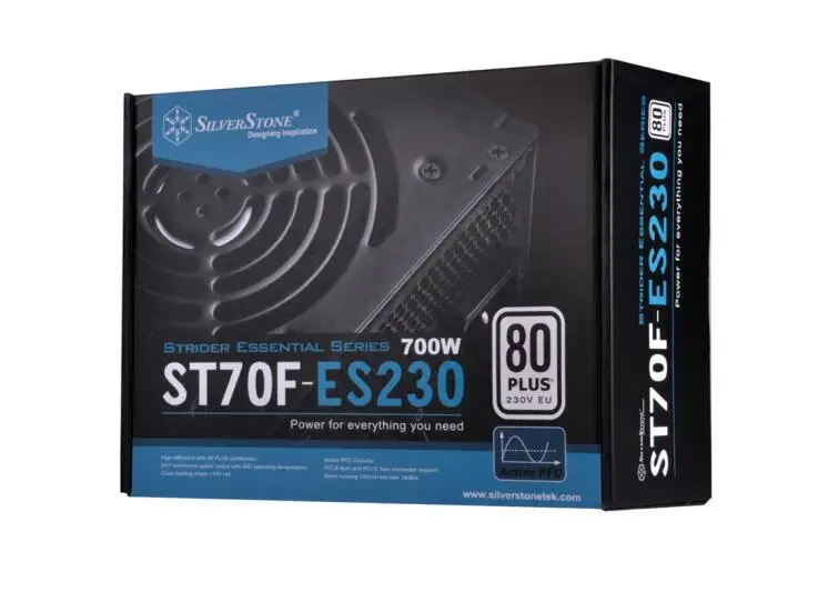 

SilverStone 700W ST70F-ES230 (80plus /12cm Fan/Active PFC/ATX power supply)