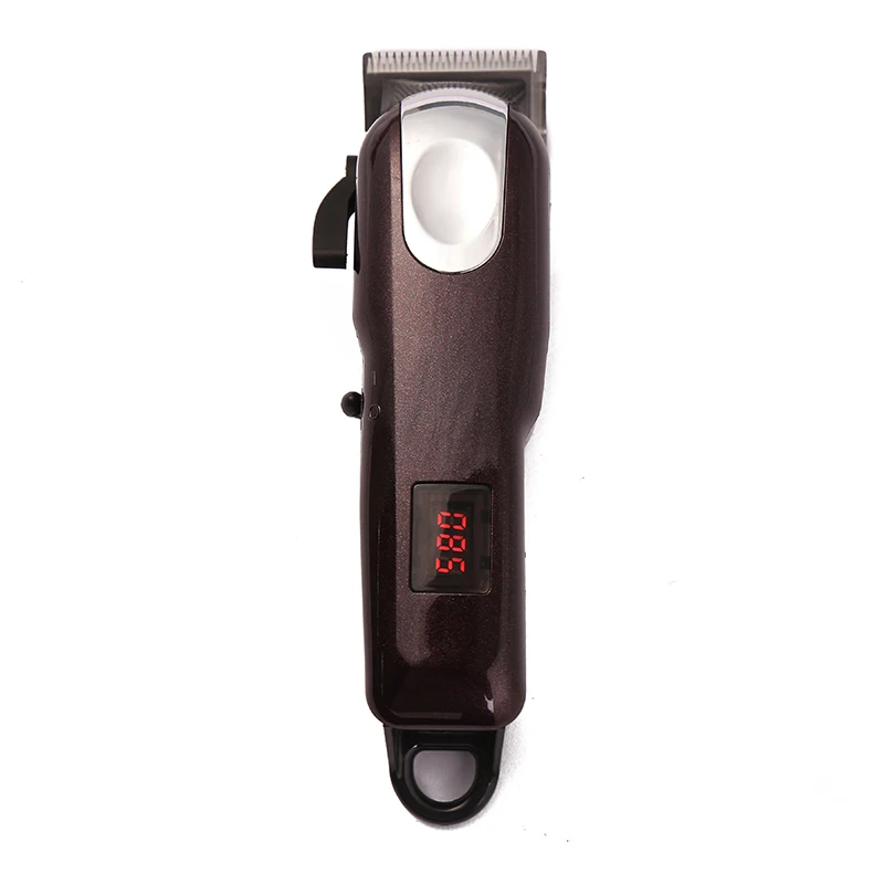 

rofessional Digital Hair Trimmer Rechargeable Electric Hair Clipper Men's Cordless Haircut Adjustable Ceramic Blade
