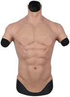 realistic silicone fake muscle muscle real men chest vest abdominal muscle simulation skin silicone soft