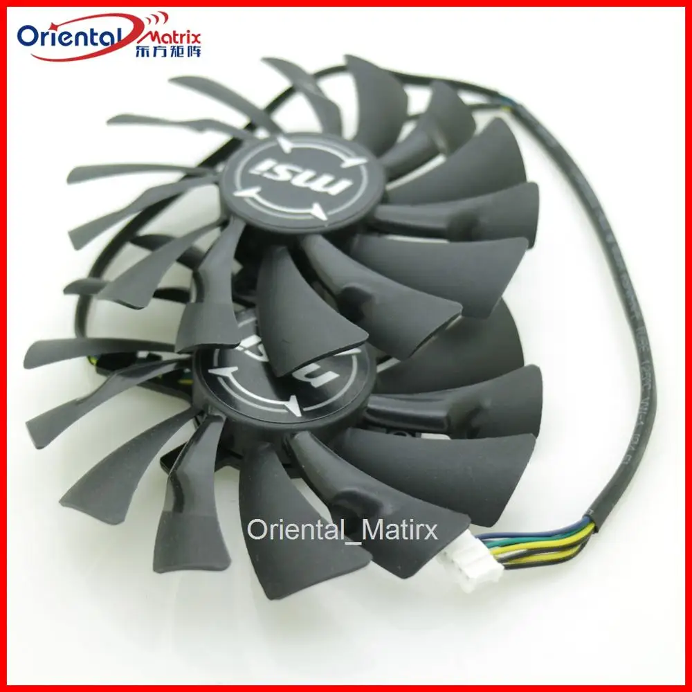 Бесплатная доставка 2 шт./лот PLD10010S12HH DC12V 0.40A 95 мм 4Pin для видеокарты MSI GTX1060 GTX1070|fan