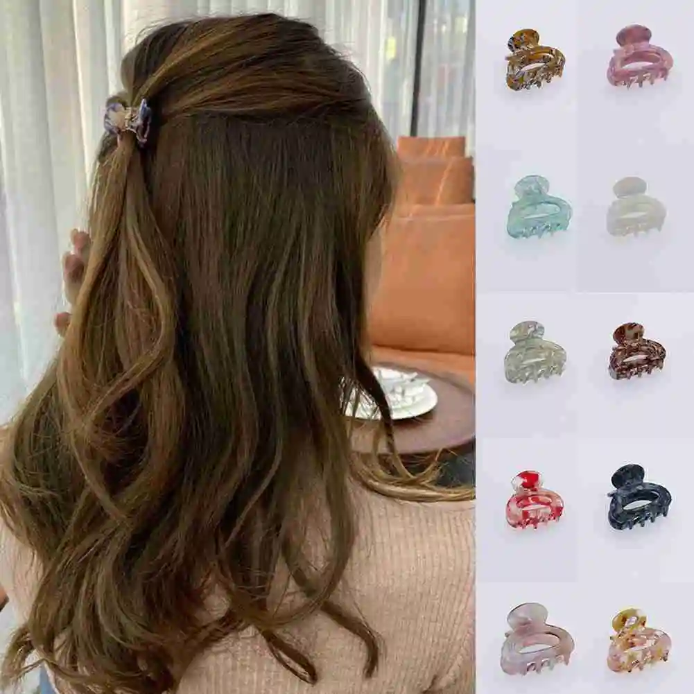 

Sweet Mini Acetate Hair Clip for Women Girls Hair Claw Crab Clamps Chic Barrettes Crab Hairpins Styling Claw Clips Hair Accessor