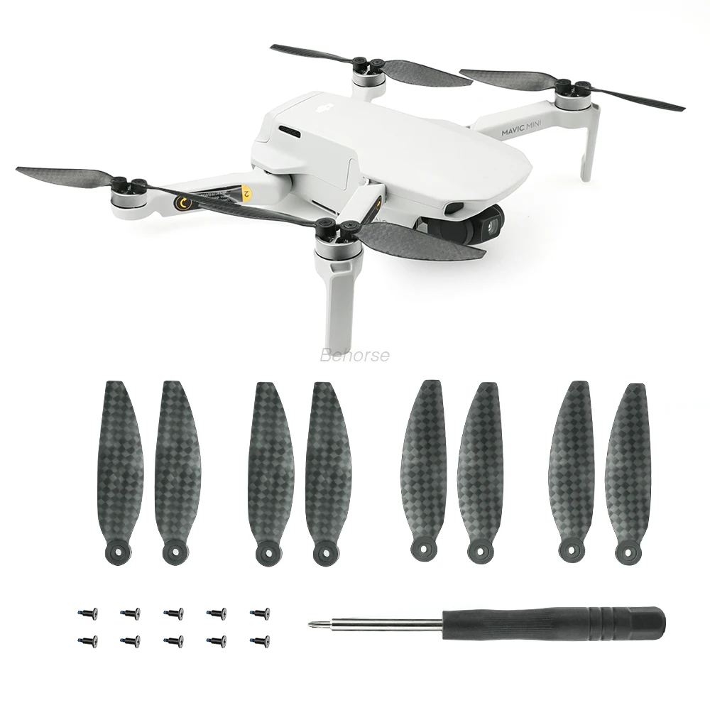 Пропеллеры из углеродного волокна для Mavic Mini твердые и прочные легкие пропеллеры