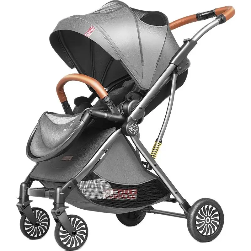 

High landscape baby stroller 2 in 1 light stroller folding two way pram portable newborn carriage umbrella kid car free shipping
