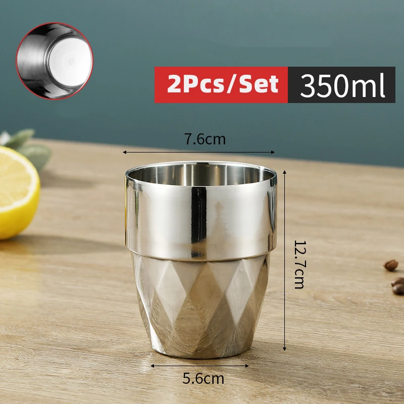 2 шт. кружка из нержавеющей стали с двойными стенками | Дом и сад
