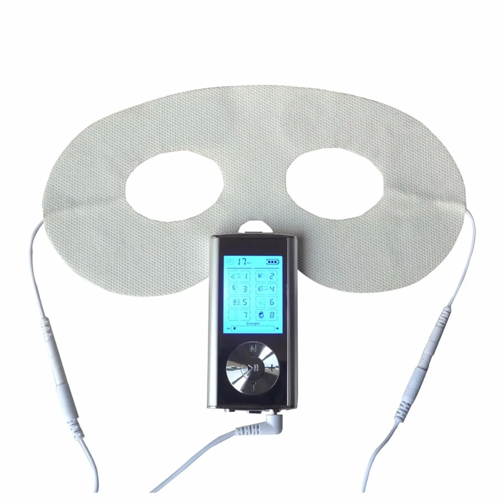 Цифровой терапевтический массажер TENS/EMS стимулятор боли в мышцах и маска для глаз