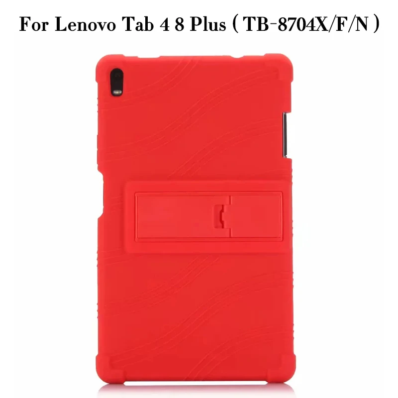Чехол Slicon для lenovo TAB 3 8 Plus 8703x TB-8703N/F 8," планшетный ПК Защитный чехол для lenovo Tab 4 8 Plus TB-8704X/F/N - Цвет: TAB4 8 Plus-red