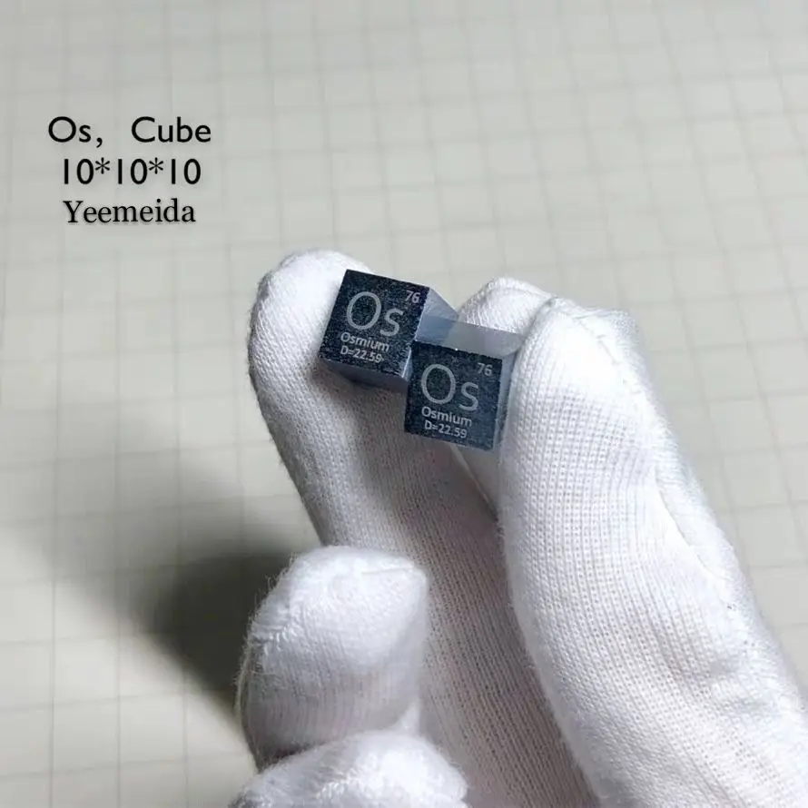 Лидер продаж металлический кубик осмиума 10х10х10 мм Периодическая таблица