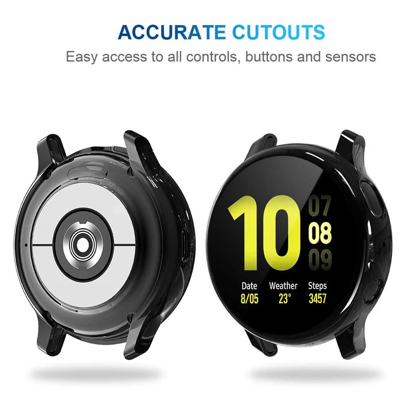 Мягкий чехол для Samsung galaxy watch active 2 44 мм 40 | Наручные часы