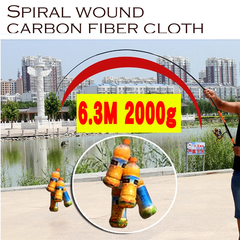 Телескопическая рыболовная удочка из углеродного волокна 2 7-6 3 | Спорт и