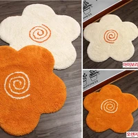 flower shape floor mat cotton tufted doormat home decor bathroom toilet absorbent carpet korean kitchen entrance indoor mat rug