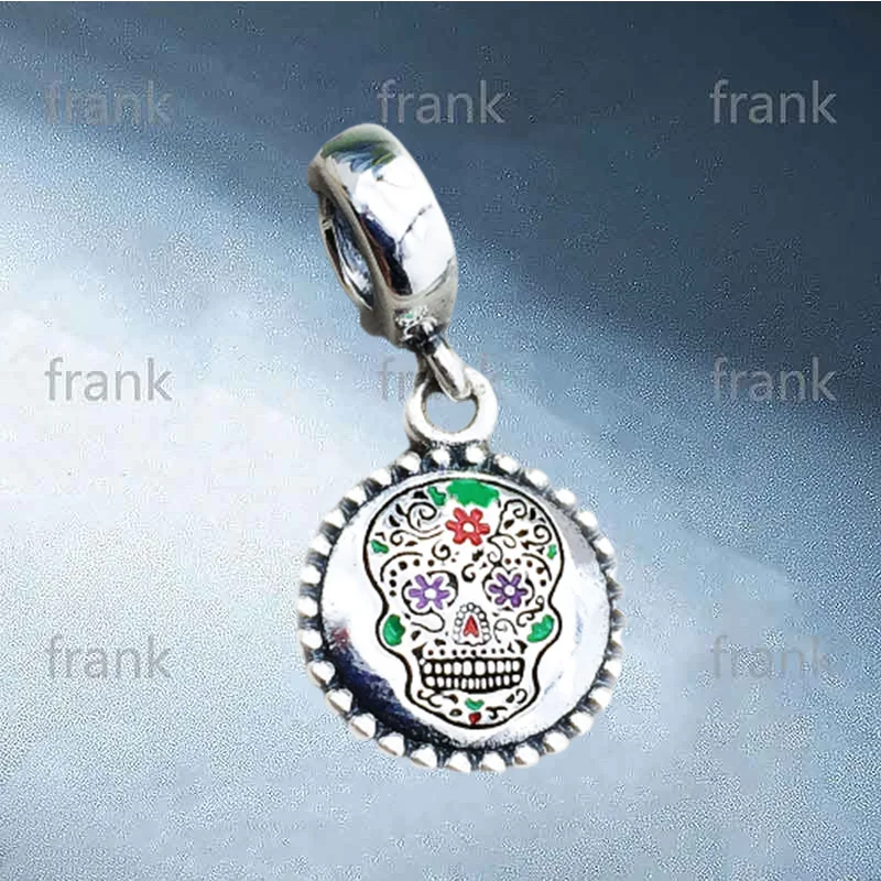 

Fashion Halloween Funny Skull 925 Silver Pendant ENG791169_31