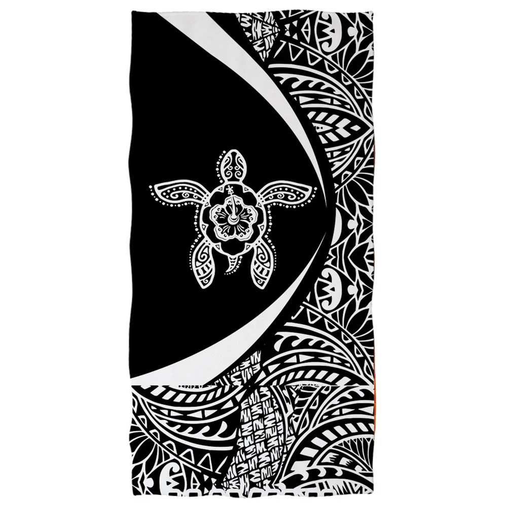 

Microfiber Bath Towels Beach Towel For Adults Hawaiian Sea Turtle Polynesian Print Summer Surf Robe Blanket Toalhas De Banho